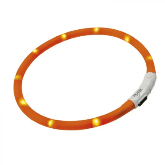 Снимка на Ferplast Night Over - Светещ нашийник с USB за зареждане за кучета , 50 см.