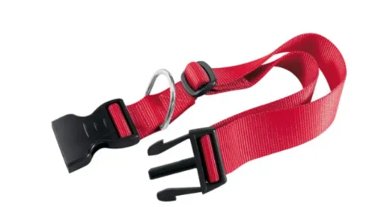 Снимка на Ferplast Club Collar - Регулируем нашийник за кучета с пластмасова катарама, 45 - 70 см./25 мм.- червен