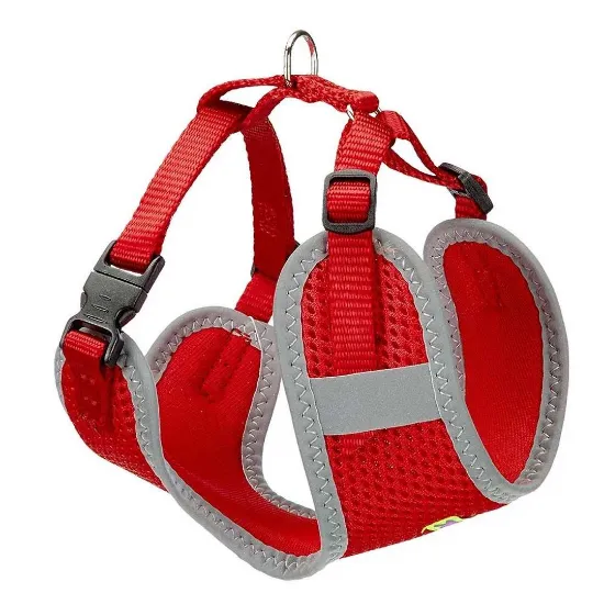 Снимка на Ferplast - Nikita Harness M - Нагръдник за кучета с подплата и отразяващи шевове, вратна обиколка 30-43 см и гръдна 38-55 см. червен
