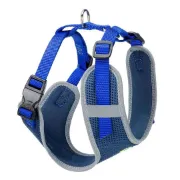 Снимка на Ferplast - Nikita Harness M - Нагръдник за кучета с подплата и отразяващи шевове, вратна обиколка 30-43 см и гръдна 38-55 см. син 1