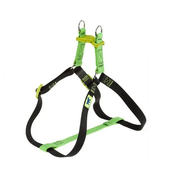 Снимка на Ferplast Easy P Colours M - Регулируем нагръдник за кучета с гръдна обиколка от 45 до 63 см. - зелено черен