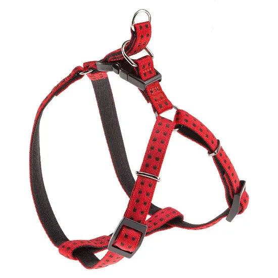 Снимка на Ferplast Cricket Harness Large - Двупластов с мека подплата регулируем нагръдник за кучета с гръдна обиколка от 54.5 до 77.5 см.- червен