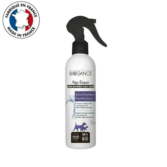 Снимка на Biogance Algo Repair Spray - Възстановяващ спрей за кучета и котки, за повредени, сухи и чупливи козини-250мл