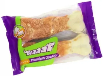 Показвай детайлите за Braaf Pressed Bone Chicken - Пресовани кокалчета обвити в нежно пилешко филе, х 12 см 1 - MyPetShop.bg Снимка на Braaf Pressed Bone Chicken - Пресовани кокалчета обвити в нежно пилешко филе, х 12 см 1