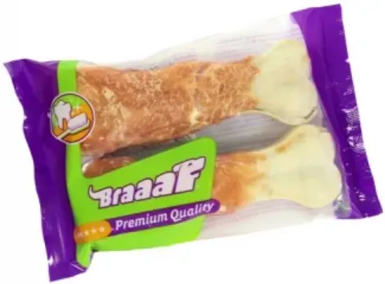 Снимка на Braaf Pressed Bone Chicken - Пресовани кокалчета обвити в нежно пилешко филе, 2 броя х 12 см.