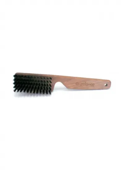 Снимка на Biogance Pure Boar Bristle Brush - Четка от дърво и косми от глиган, антистатично, тонизира кожата, нежно масажира