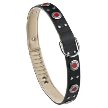 Показвай детайлите за Ferplast Giotto - Елегантен регулируем нашийник от естествена кожа за кучета, 45-49 см. - черен 1 - MyPetShop.bg Снимка на Ferplast Giotto - Елегантен регулируем нашийник от естествена кожа за кучета, 45-49 см. - черен 1