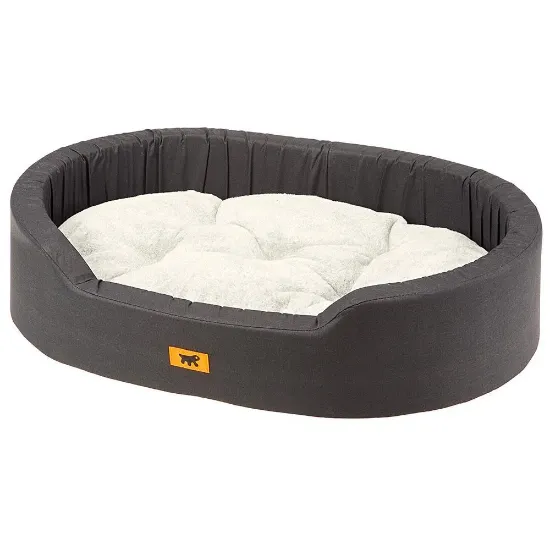 Снимка на Ferplast Dandy F - Памучно овално легло за кучета и котки с възглавница, 45 х 35 х 13 см.