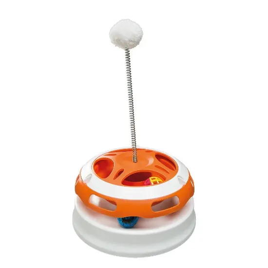 Снимка на Ferplast Vertigo - Забавна котешка играчка, закачено топче на пружина, Ø 24 x 36,5 см.