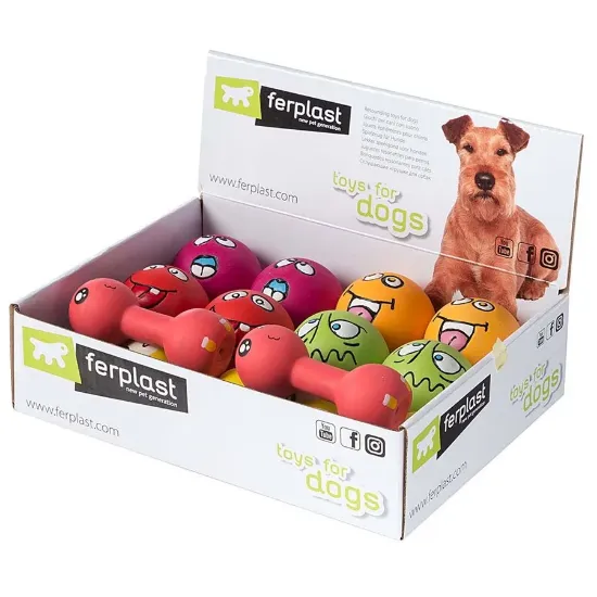 Снимка на Ferplast Dog Toy - Забавна кучешка играчка за кучета - топка / гира в различни цветове, 25,5x19,2x16,2 см.