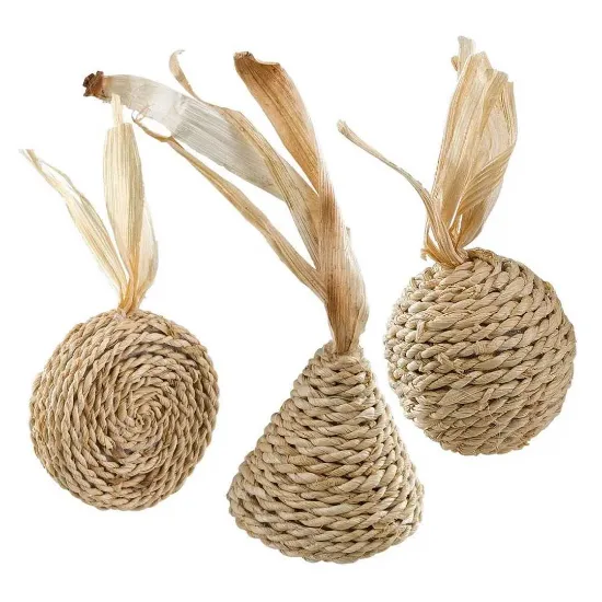 Снимка на Ferplast Cat Toy straw - Котешка играчка от слама, различни форми, 1 брой