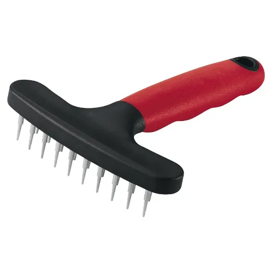 Снимка на Ferplast Dog Comb - Метален гребен за кучета, елиминира възлите, подходящ за средно и дълкокосмести, 11 x h 15,5 см.