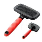 Снимка на Ferplast Dog slicker brush - Четка с бутон за отстраняване на косми за кучета, 12,5 x h 19 см. 1