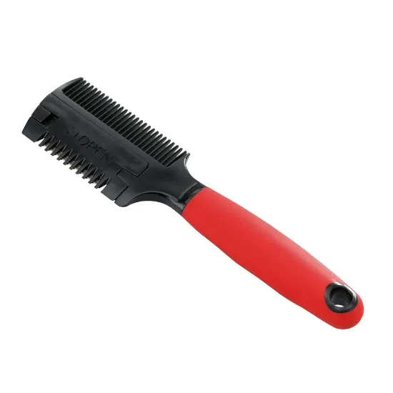 Снимка на Ferplast Dog double-sided comb with razor - Гребен за разресване на кучета с бръснач, 18,3 x 4,5 x h 1,8 см.