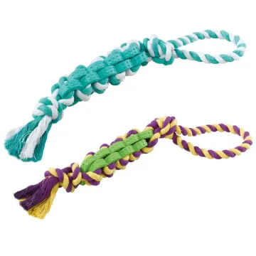 Показвай детайлите за Ferplast Dog toy made of cotton and rubber - Дентална играчка за кучета за дъвчене с дръжка за ръка, 40 x 4 x h 4 см./два модела/ 1 - MyPetShop.bg Снимка на Ferplast Dog toy made of cotton and rubber - Дентална играчка за кучета за дъвчене с дръжка за ръка, 40 x 4 x h 4 см./два модела/ 1