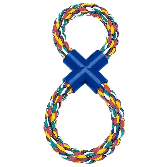 Снимка на Ferplast Dog toy made of cotton - Кучешка играчка за дъвчене и дърпане - памучно въже осморка, 2/35 см.
