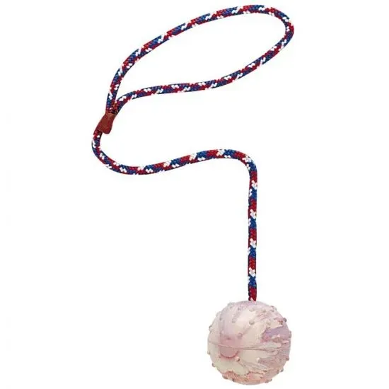 Снимка на Ferplast Dog Toy - Кучешка играчка за дърпане и дъвчене - въже с топка, 7мм/60 см.