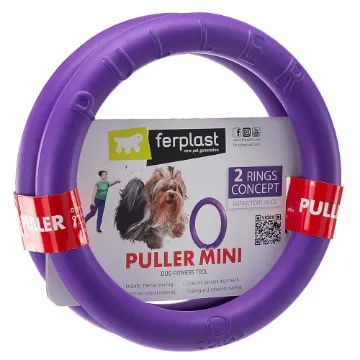 Показвай детайлите за Ferplast Puller Mini - Забавна интерактивна кучешка играчка за хвърляне и дъвчене - два броя ринга, Ø 18 x 4,7 см. Снимка на Ferplast Puller Mini - Забавна интерактивна кучешка играчка за хвърляне и дъвчене - два броя ринга, Ø 18 x 4,7 см.