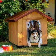 Снимка на Ferplast Kennel Door L - Пластмасова врата за къщи на кучета, предпазваща и от студ, 32 x 52 см. 1