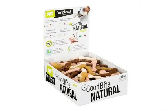 Снимка на Ferplast Regile Good Bite XS - Кутия с разнообразни кокали за гризане за кучета от малки породи, 160 броя