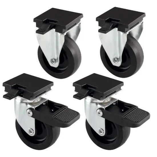 Снимка на Ferplast kit Wheels 4 - Комплект колела за транспортни клетки Atlas Professional and Classic, 4 броя