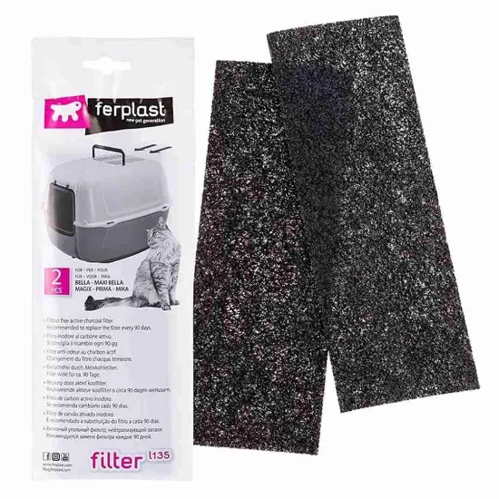 Снимка на Ferplast Spare active carbon filters - Филтри против миризми за котешки тоалетни Bella, Magix, Prima, Mika and Maxi Bella