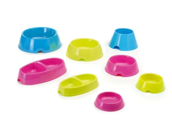 Снимка на Savic Plastic Bowl Picnic - Пластмасова купичка за кучета и котки 200 мл./розова,синя , жълта/