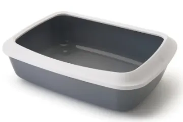 Показвай детайлите за Savic - Котешка тоалетна малка с борд Iriz, 42x30.5x10 см. - сива Снимка на Savic - Котешка тоалетна малка с борд Iriz, 42x30.5x10 см. - сива