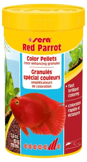 Снимка на Sera - Храна за рибки Red Parrot червен папагал, 250 мл.