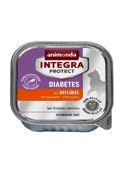Снимка на Animonda Integra Protect Diabets - Пастет за котки със захарен диабет, без зърно, с птиче месо, 100 гр./4 броя
