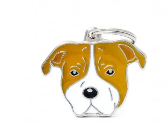 Снимка на My Family Dog Tag ID - Кучешки адресник медальон - порода Американски Стафордширски Териер