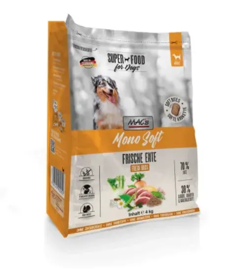 Снимка на MACs Dog Mono Soft FRESH Премиум храна за куче- патица 4 кг