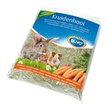 Показвай детайлите за Duvo Plus Herbal Hay Carrot - Сено с моркови за гризачи, 500 гр. Снимка на Duvo Plus Herbal Hay Carrot - Сено с моркови за гризачи, 500 гр.