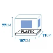 Снимка на Duvo Plus XXL - Сгъваема метална клетка с пластмасово дъно - 123 х 77 х 83 см. 2