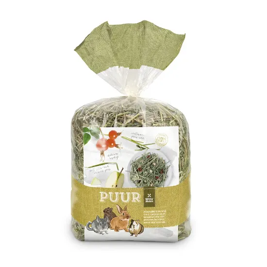 Снимка на Duvo Plus PUUR - Допълнителна храна за зайци и други гризачи,сено с плодове, 500 гр.