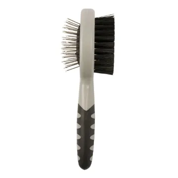 Показвай детайлите за Duvo Plus 2 в 1 Grooming brush - Двулицева четка за зайци и други дребни животни 1 - MyPetShop.bg Снимка на Duvo Plus 2 в 1 Grooming brush - Двулицева четка за зайци и други дребни животни 1