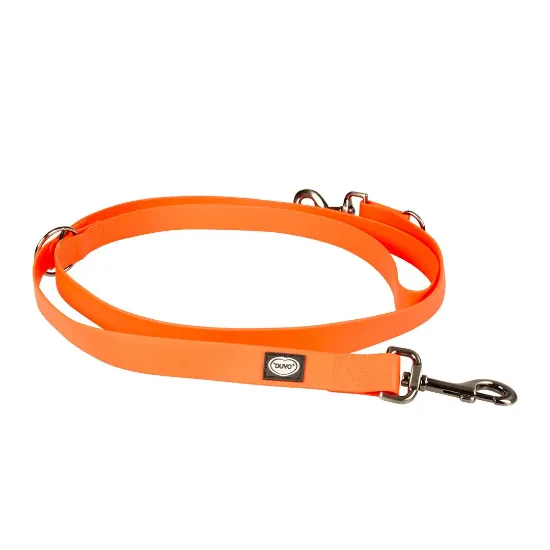Снимка на Duvo Plus Explor South PVC Neon - Повод неонов с висока видимост за кучета, 200 см / 25 мм- оранжев