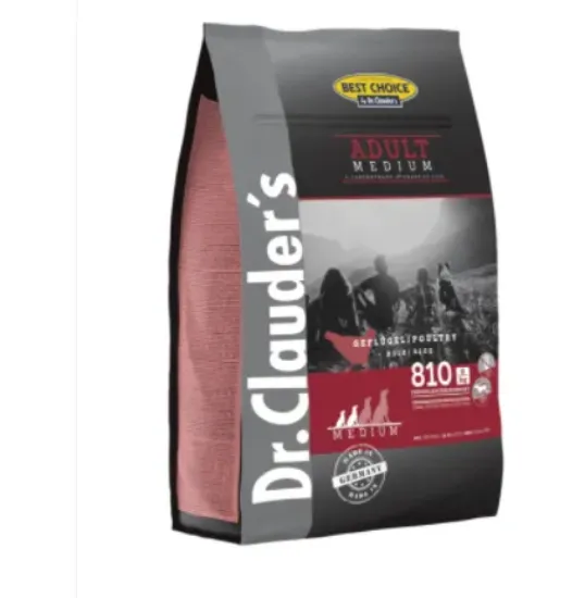 Снимка на Dr. Clauder's Best Choice Small- Medium Adult Breed - Суха храна за израснали кучета от малки и средни породи (до 25кг) с пилешко месо, 4 кг.