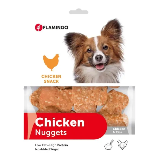 Снимка на Flamingo Chick`n Snack Chick`n Rice - Вкусно лакомство за кучета, снакс от кокалчета с пиле и ориз, 400 гр