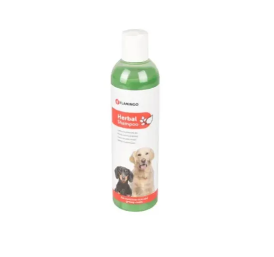 Снимка на Flamingo Shampoo - Шампоан за кучета, успокояващ и освежаващ с билки, 300 мл.