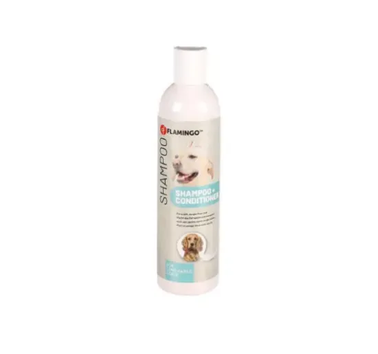 Снимка на Flamingo Shampoo 2в1 - Шампоан с балсам за кучета с дъга козина, 300 мл.