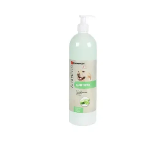 Снимка на Flamingo Shampoo - Овлажняващ шампоан за кучета с всякакъв тип козина с алое вера, 1 литър