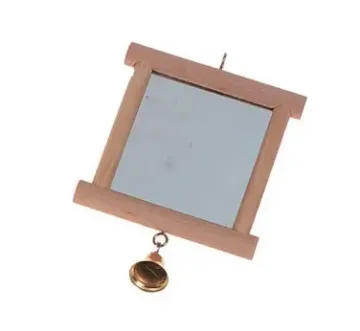 Показвай детайлите за Flamingo Holzspiegel - Огледало за птичи клетки, 13/10 см. 1 - MyPetShop.bg Снимка на Flamingo Holzspiegel - Огледало за птичи клетки, 13/10 см. 1