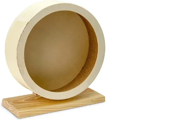 Снимка на Flamingo Wood Bogie Hamster - Играчка за хамстери, дървено колело, 20 x 22 x 9.5 см.