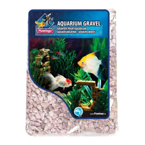 Снимка на Flamingo Gravel - Камъни за аквариуми, розови , 900 гр.