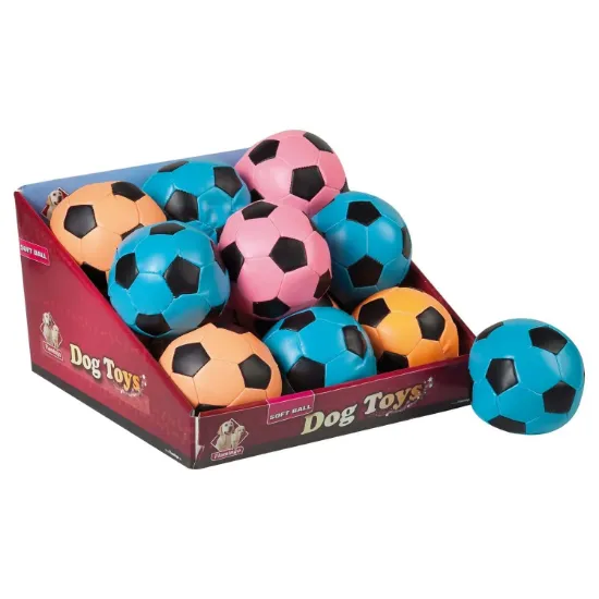 Снимка на Flamingo Ball Neon - Кучешка играчка - футболна топка, 10 см./оранжева, синя, розова, 1 брой