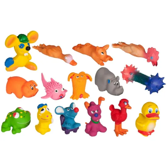 Снимка на Flamingo Jog Toys - Латексова играчка за кучета, 7 см./различни модели