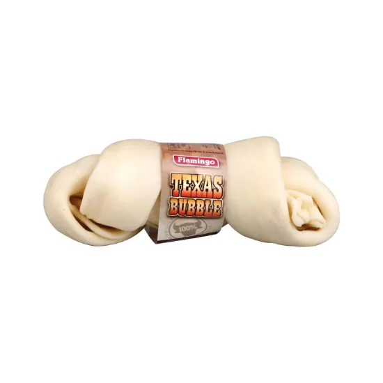 Снимка на Flamingo Premium Texas Bone - Лакомство за кучета - кокал от пресована кожа, 10/12 см./3 броя