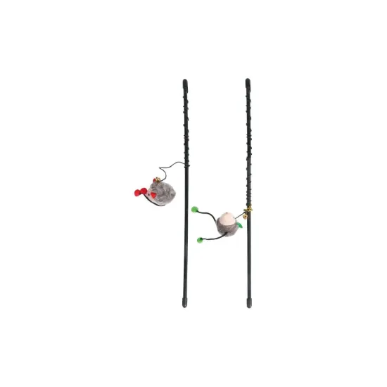 Снимка на Flamingo Cat toy - Играчка за котки, въдица с мишка, 11 х 4 х 6 см.