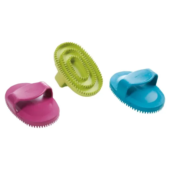 Снимка на Flamingo Oval Brush - Овална гумена четка за кучета, 85 гр.